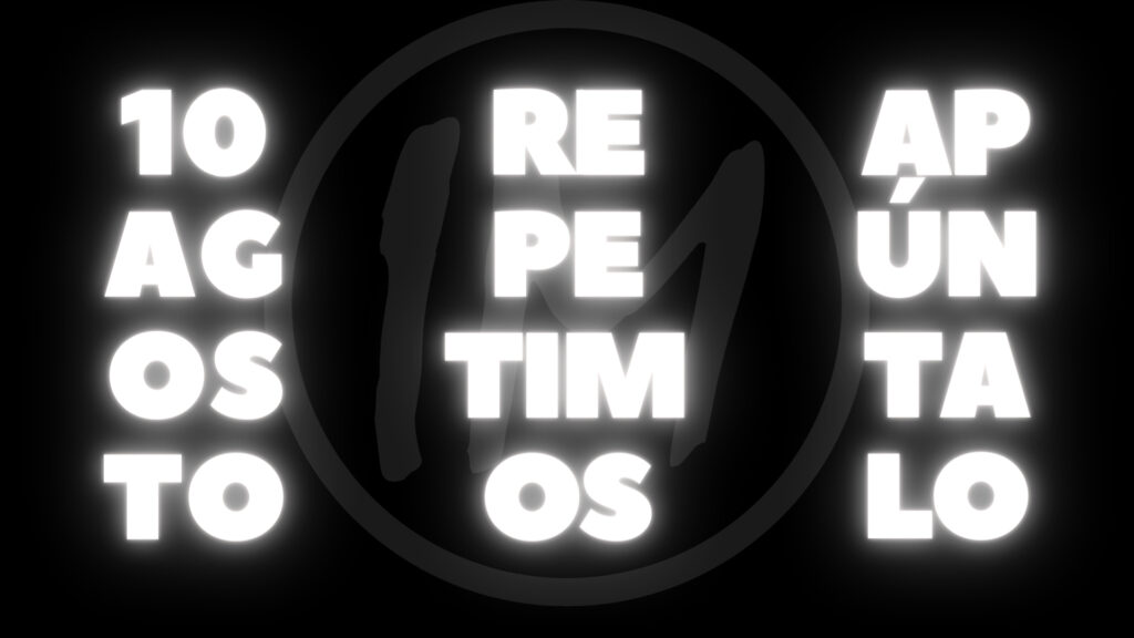 10 AGOSTO Repetimos, Apúntalo! InsideMe